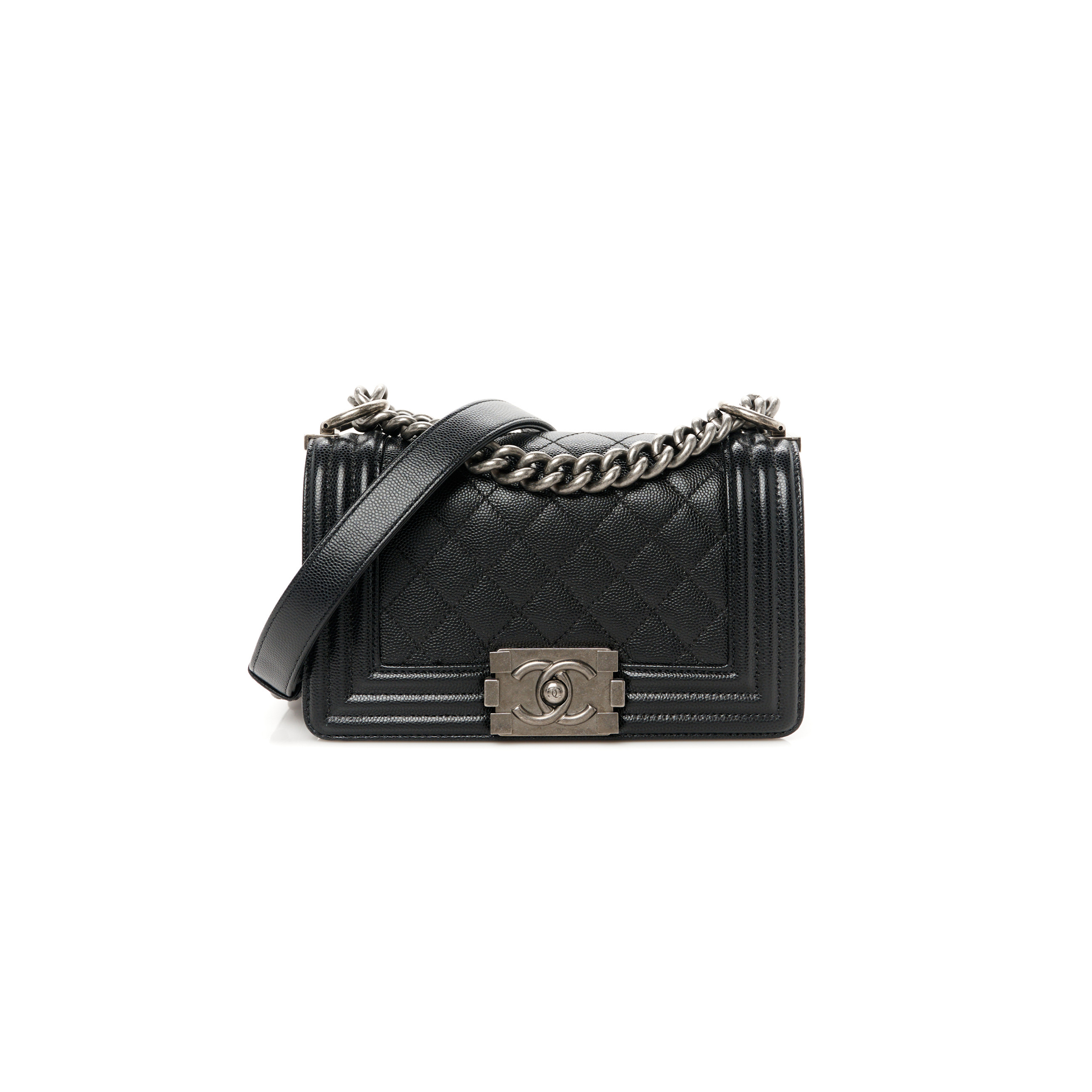 CHANEL MASTER CAVIAR QUILTED SMALL BOY FLAP A67085 (20*12*8cm)